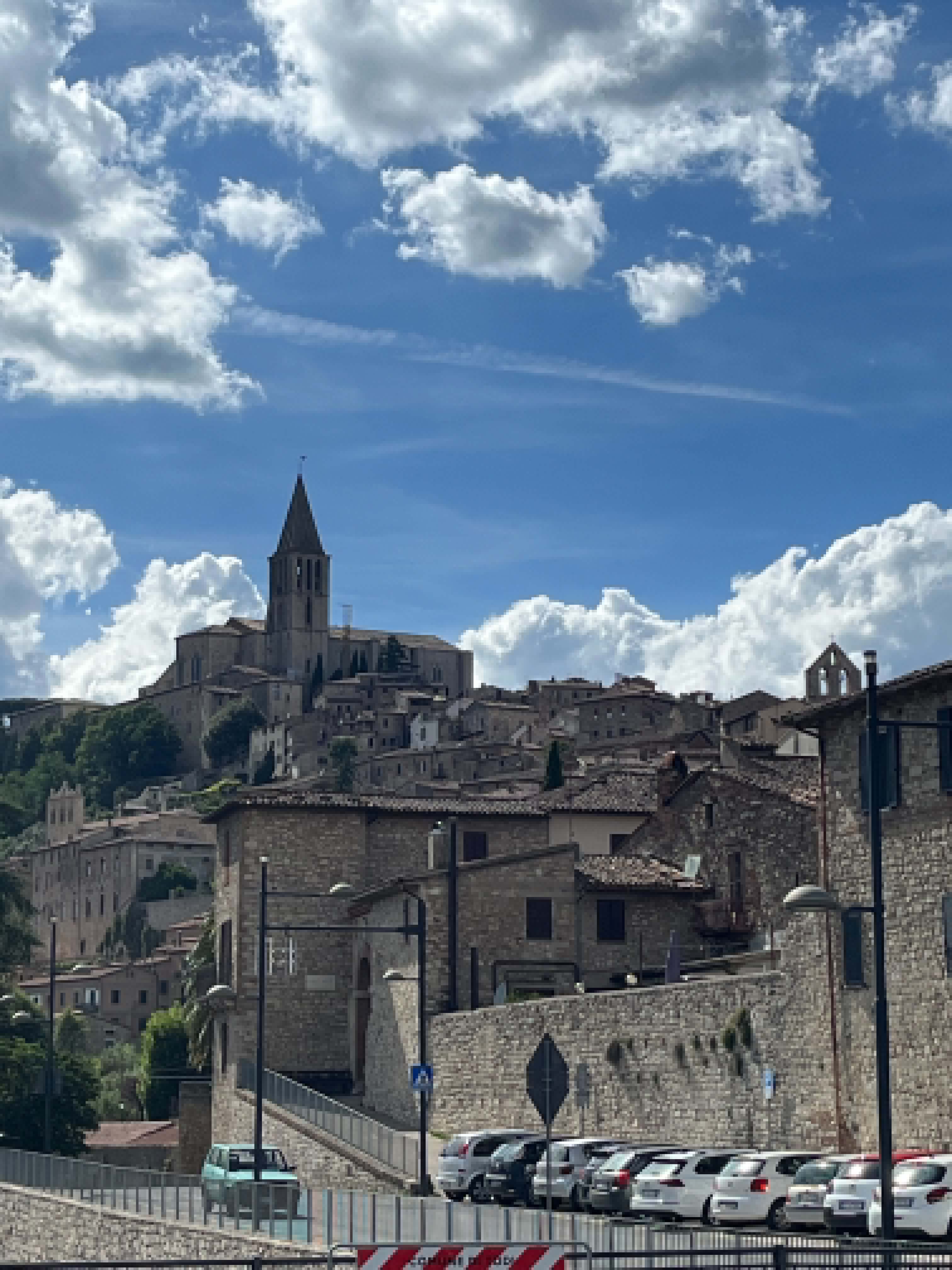 The hilltop town of Todi in Umbria
